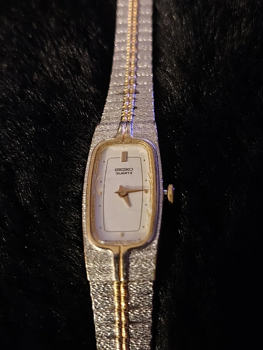 Seiko Women's Two-Tone Silver and Gold Slim Bracelet Watch